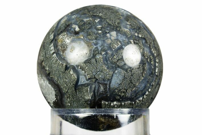 Colorful Polished Marcasite Agate Sphere - Indonesia #308984